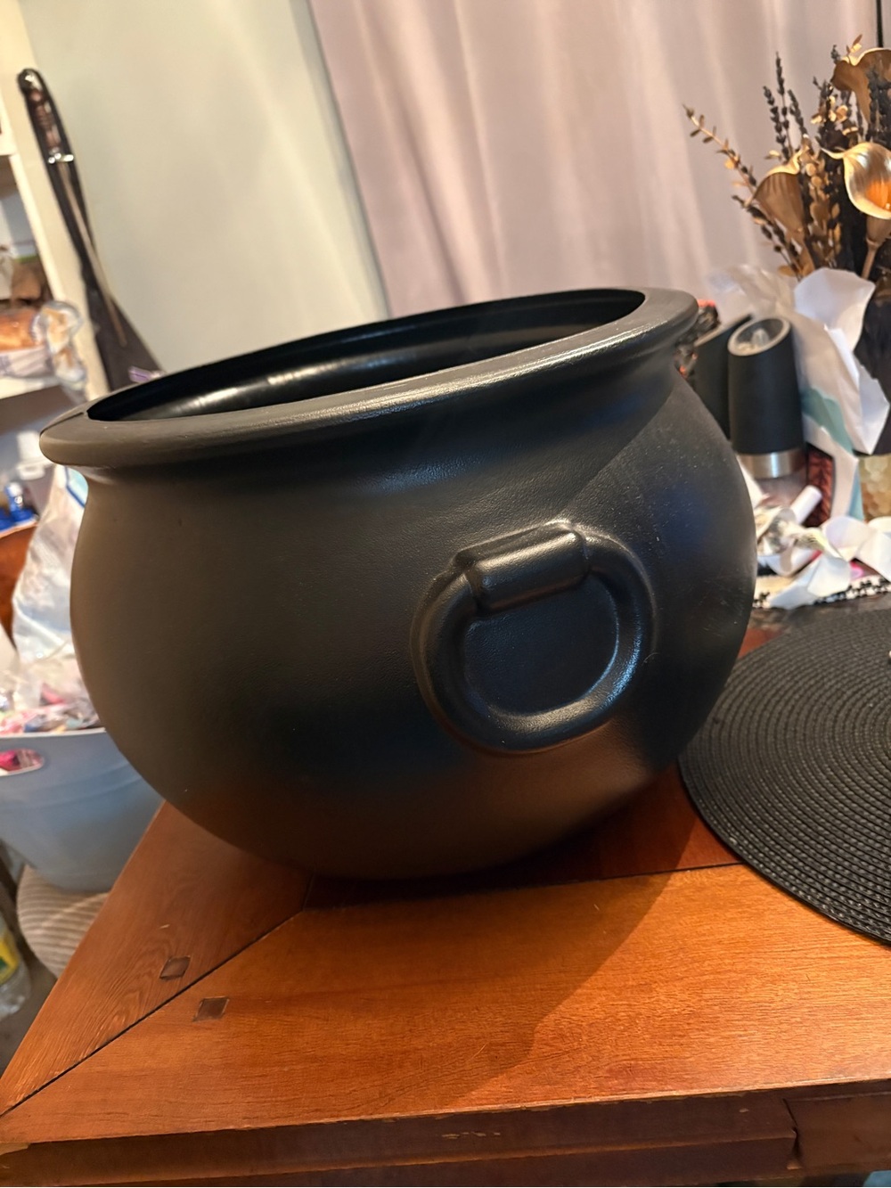 Black Cauldron Serving Candy Bowl